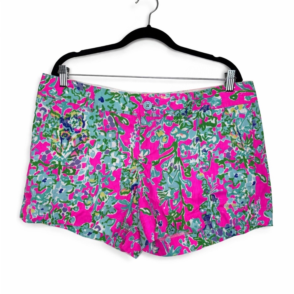 Lilly Pulitzer Callahan Short Pop Pink Souther Charm Size 14 Style# 71357